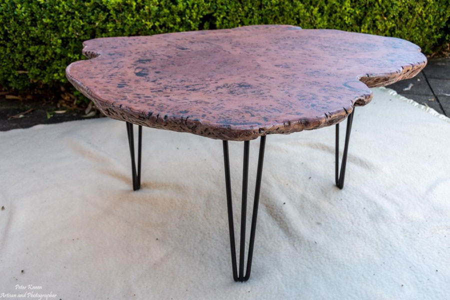 Bespoke live edge burl coffee table
