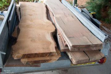 Trailer load of slabs